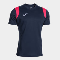 Joma Stimulus Short Sleeve T-shirt (Adult) - Navy Blue Pink