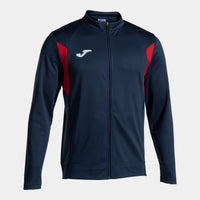 Joma Winner III Full Zip Sweatshirt (Junior) - Navy Blue Red