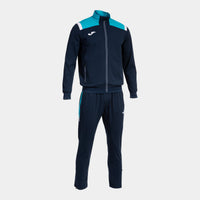 Joma Toledo Tracksuit (Adult) - Fluorescent Turquoise Navy Blue