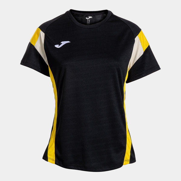 Joma Montreal Short Sleeve T-shirt - Black Yellow