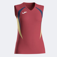 Joma Championship Sleeveless Shirt (Junior) - Dark Navy Burgundy