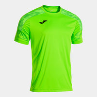 Joma Championship VIII Short Sleeve T-shirt (Junior) - Fluorescent Green