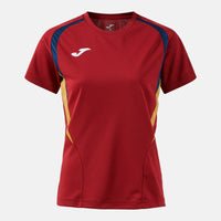Joma Championship Short Sleeve T-shirt (Adult) - Dark Navy Dark Red