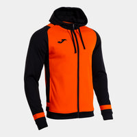 Joma Phoenix III Zip-up Hoodie (Junior) - Orange Black