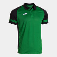 Joma Phoenix III Short Sleeve Polo (Junior) - Green Black
