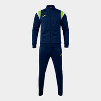 Joma Terra Tracksuit (Junior) - Dark Navy Lime
