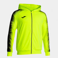Joma Elite XI Zip-up Hoodie (Adult) - Fluorescent Yellow Black