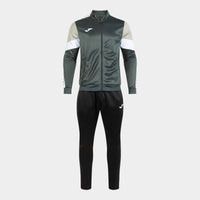 Joma Icono Street Tracksuit (Adult) - Dark Gray Black