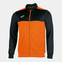 Joma Winner Full Zip Sweatshirt (Adult) - Orange Black