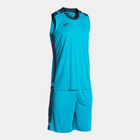 Joma Lider Basket Set (Junior) - Fluorescent Turquoise Dark Navy
