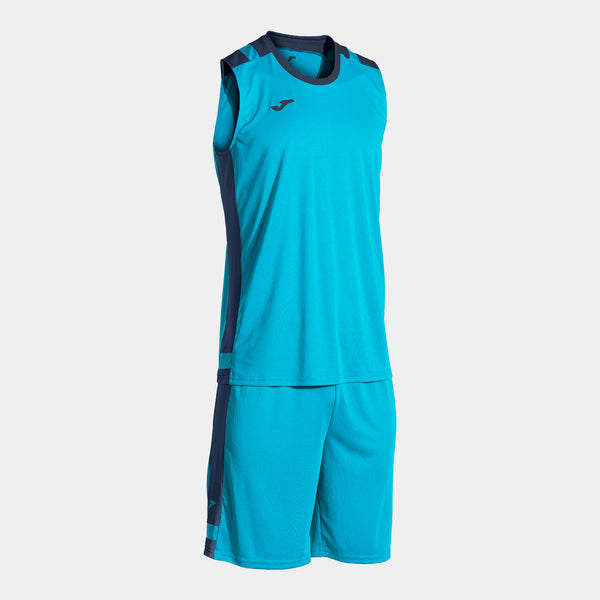 Joma Lider Basket Set (Junior) - Fluorescent Turquoise Dark Navy