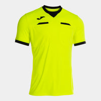 Joma Referee Short Sleeve T-shirt - Fluorescent Yellow Black
