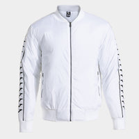 Joma Icono Street Bomber Jacket (Adult) - White Black