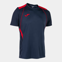 Joma Championship VII Short Sleeve T-shirt (Adult) - Navy Blue Red