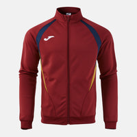 Joma Championship Full Zip Sweatshirt (Adult) - Dark Navy Dark Red
