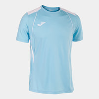 Joma Championship VII Short Sleeve T-shirt (Adult) - Sky Blue White