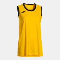Joma Final Basket II Sleeveless Shirt (Adult) - Yellow Black