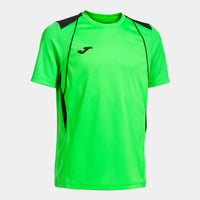 Joma Championship VII Short Sleeve T-shirt (Adult) - Fluorescent Green Black