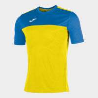 Joma Winner Short Sleeve T-shirt (Junior) - Royal Blue Yellow